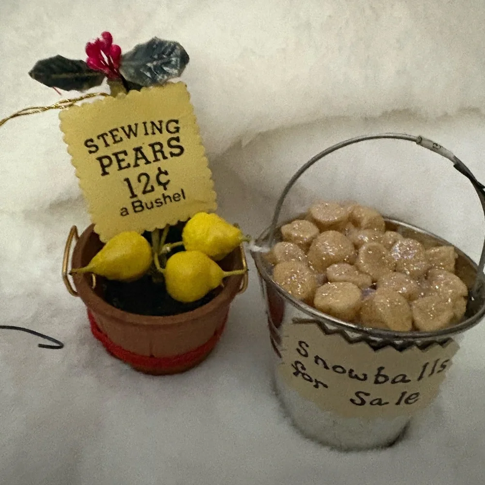 Festive vintage from a boutique store ornaments so detailed